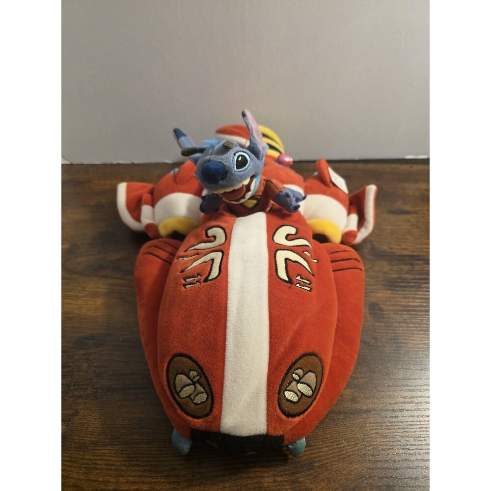 Disney Store Exclusive Lilo and Stitch Plush Spaceship Cruiser Red One Brand New